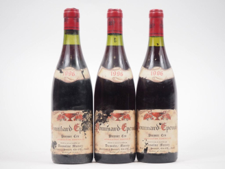 Vente aux enchères 3 BOUTEILLES POMMARD EPENOTS 1er CRU DOMAINE MUSSY - 1996 - ETA 