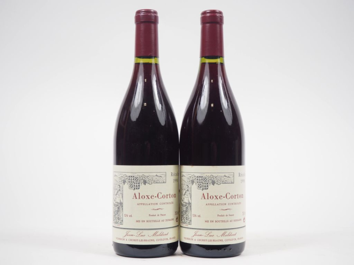 2 BOUTEILLES ALOXE CORTON JEAN LUC MALDANT - 1998
