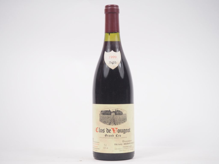 1 BOUTEILLE CLOS DE VOUGEOT GC DOMAINE HENRI REBOURSEAU - 1999 - ELS