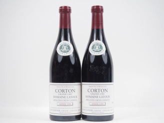 Vente aux enchères 2 BOUTEILLES CORTON GC LOUIS LATOUR - 1999