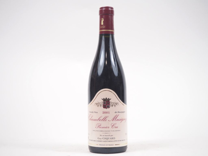 1 BOUTEILLE CHAMBOLLE MUSIGNY 1er CRU GUY COQUARD - 2001