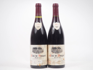 Vente aux enchères 2 BOUTEILLES CLOS DE VOUGEOT GC DOMAINE HENRI REBOURSEAU - 2001 - ES/E