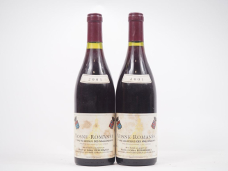 Vente aux enchères 2 BOUTEILLES VOSNE ROMANÉE 1er CRU "AU DESSUS DES MALCONSORTS" HENRI E
