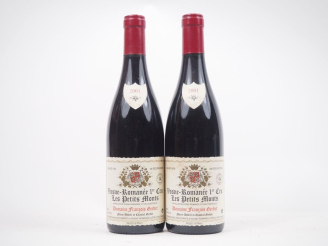 Vente aux enchères 2 BOUTEILLES VOSNE ROMANÉE 1er CRU "LES PETITS MONTS" DOMAINE FRANCOIS