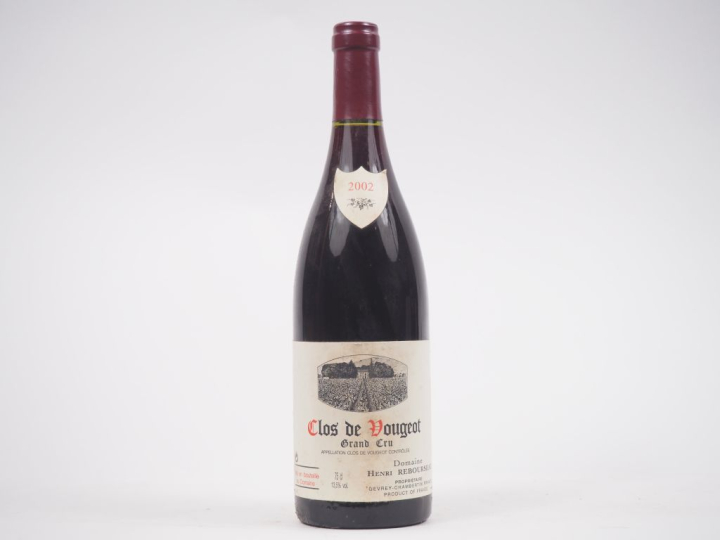 1 BOUTEILLE CLOS DE VOUGEOT GC DOMAINE HENRI REBOURSEAU - 2002 - ELS 
