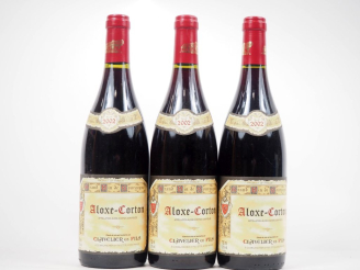 Vente aux enchères 3 BOUTEILLES ALOXE CORTON CLAVELIER ET FILS - 2002