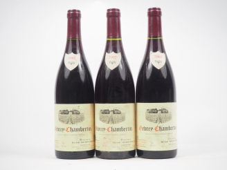 Vente aux enchères 3 BOUTEILLES GEVREY CHAMBERTIN DOMAINE HENRI REBOURSEAU - 2002