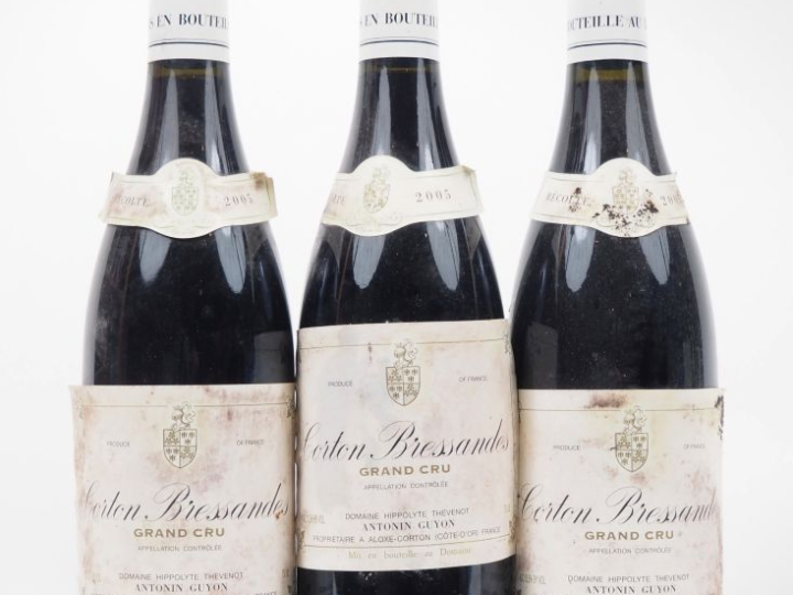 3 BOUTEILLES CORTON BRESSANDES GC DOMAINE HIPPOLYTE THEVENOT ANTONIN G