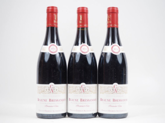 Vente aux enchères 3 BOUTEILLES BEAUNE BRESSANDES 1er CRU DOMAINE CHARLES ALLEXANT   FILS