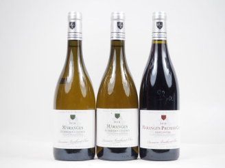 Vente aux enchères 3 BOUTEILLES DOMAINE BOUTHENET CLERC 2018 : 2 MARANGES BLANC "LE BAS D
