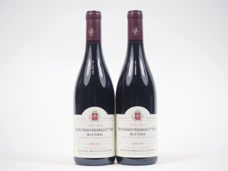 Vente aux enchères 2 BOUTEILLES NUITS ST GEORGES 1er CRU "AUX CRAS" V.V. DOMAINE BRUNO CL
