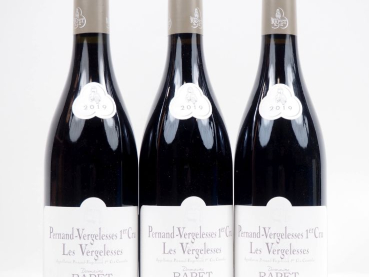 3 BOUTEILLES PERNAND VERGELESSSES 1er CRU "LES VERGELESSES" DOMAINE RA