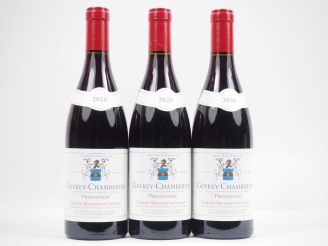 Vente aux enchères 3 BOUTEILLES GEVREY CHAMBERTIN "PRESSONNIER" DOMAINE MACHARD DE GRAMON