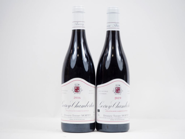2 BOUTEILLES GEVREY CHAMBERTIN DOMAINE THIERRY MORTET : 1 DE 2016 / 1 