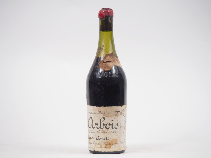 1 BOUTEILLE ARBOIS ROUGE "CAVEAU DE BACCHUS" LUCIEN AVIET - 1990 - ET 