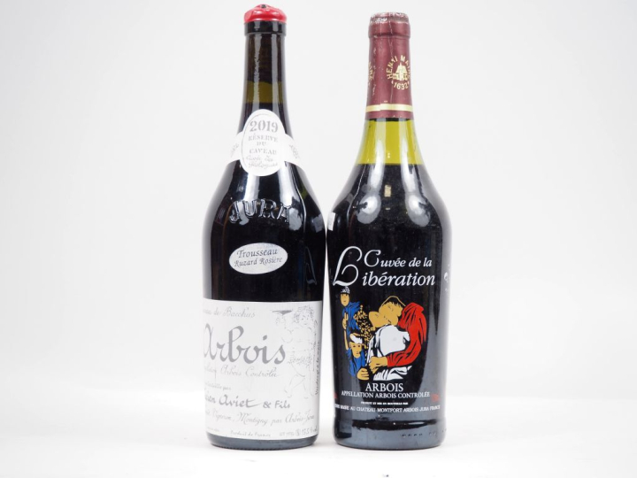 2 BOUTEILLES ARBOIS : 1 LUCIEN AVIET   FILS "CUVÉE DES GÉOLOGUES" - 20