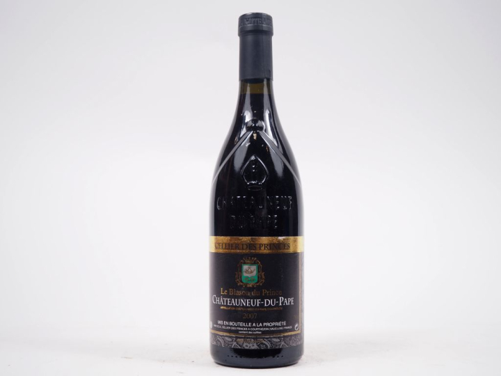 1 BOUTEILLE CHÂTEAUNEUF DU PAPE "LE BLASON DU PRINCE" CELLIER DES PRIN