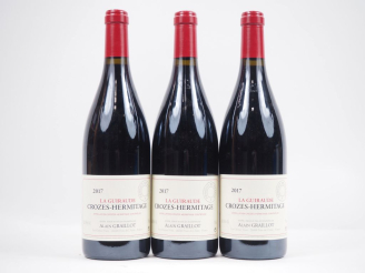 Vente aux enchères 3 BOUTEILLES CROZES HERMITAGE "LA GUIRAUDE" ALAIN GRAILLOT - 2017