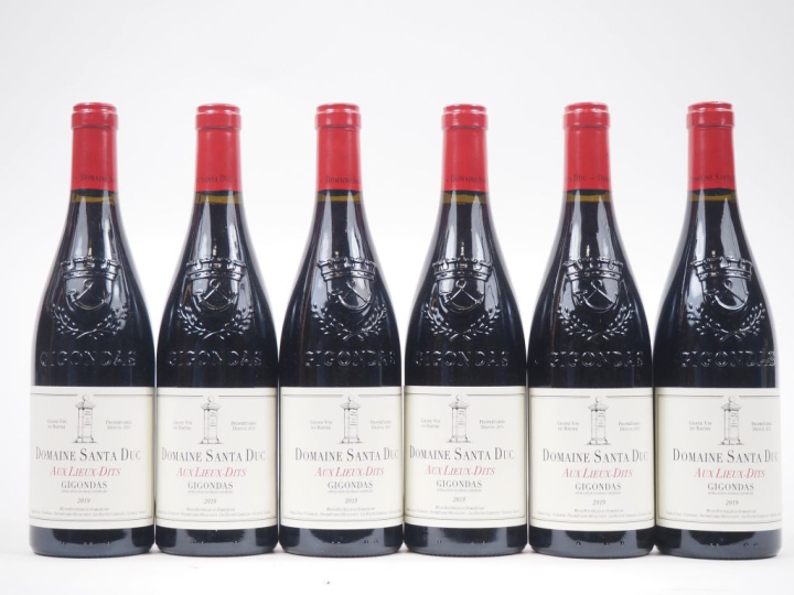 6 BOUTEILLES GIGONDAS DOMAINE SANTA DUC "AUX LIEUX-DITS" - 2019