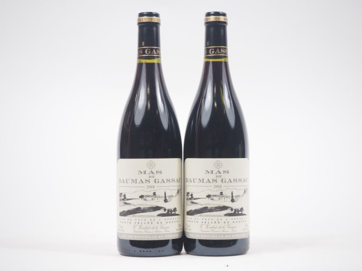2 BOUTEILLES MAS DE DAUMAS GASSAC ROUGE - 2008