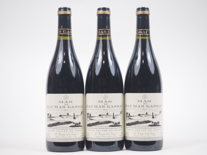 3 BOUTEILLES MAS DE DAUMAS GASSAC ROUGE - 2013