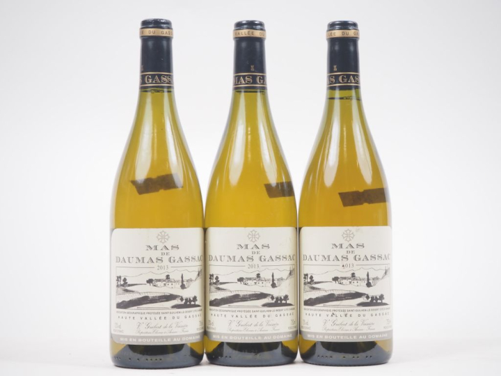 3 BOUTEILLES MAS DE DAUMAS GASSAC BLANC - 2013