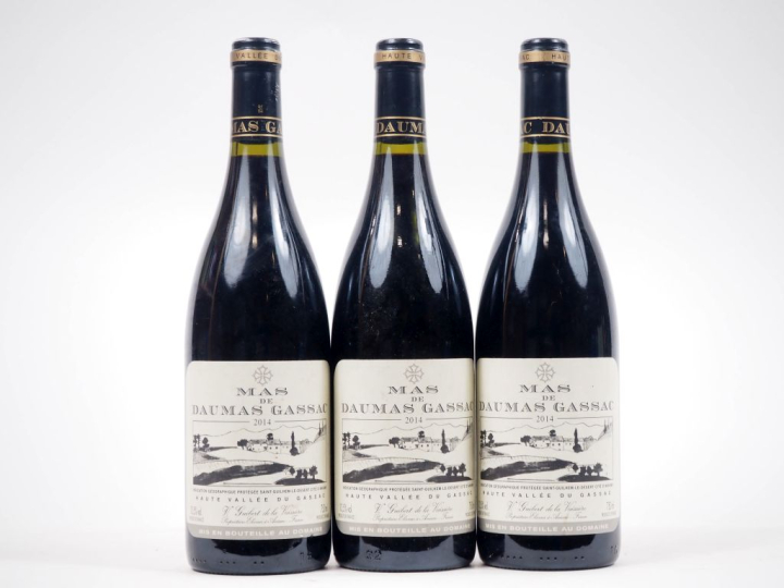 3 BOUTEILLES MAS DE DAUMAS GASSAC ROUGE - 2014