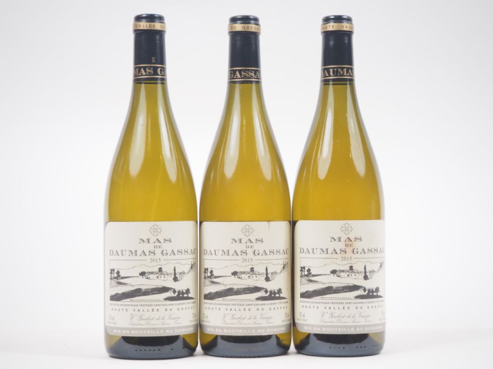 3 BOUTEILLES MAS DE DAUMAS GASSAC BLANC - 2015 