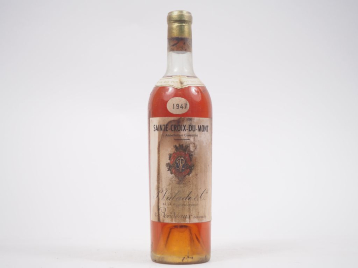 1 BOUTEILLE STE CROIX DU MONT P. VALADE   CIE - 1947 - LB/ETT 