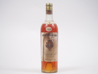Vente aux enchères 1 BOUTEILLE STE CROIX DU MONT P. VALADE   CIE - 1947 - LB/ETT 