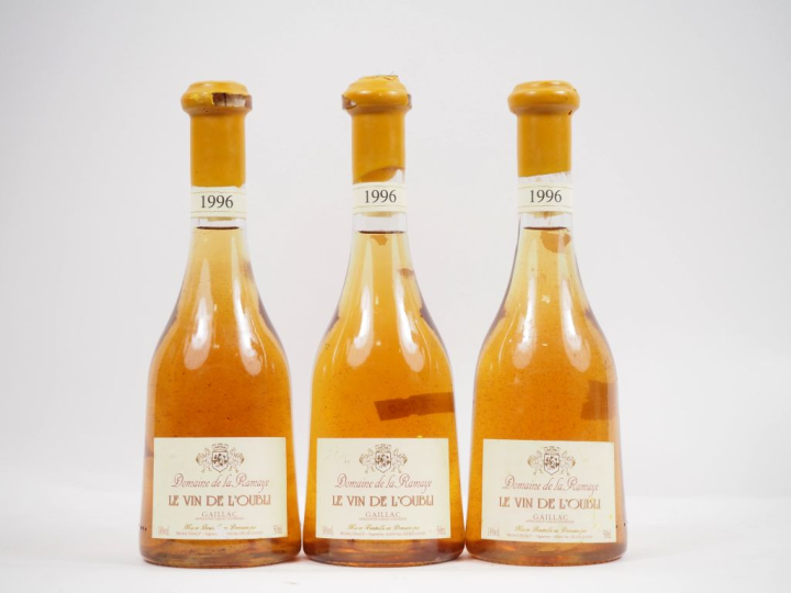 3 BOUTEILLES (50 cl) GAILLAC DOMAINE DE LA RAMAYE "LE VIN DE L'OUBLI" 