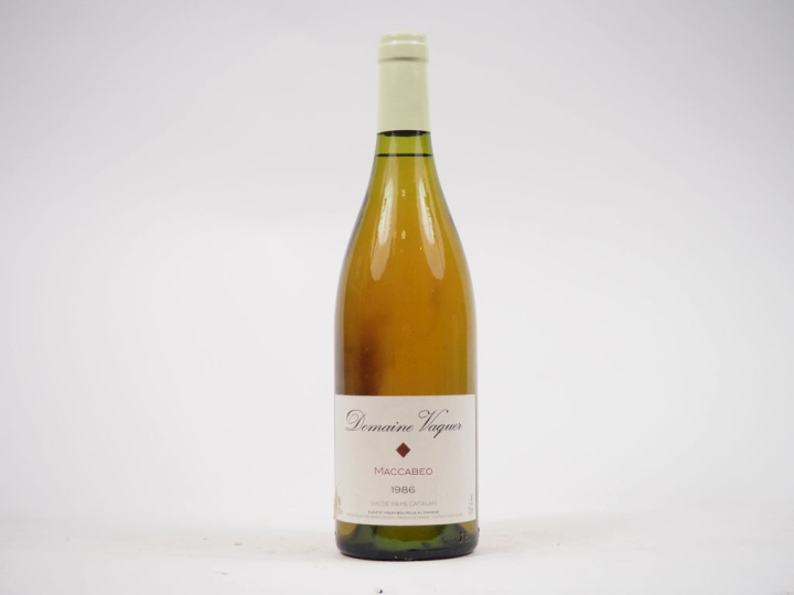 1 DOMAINE VAQUER "MACCABEO" VIN DE PAYS CATALAN BLANC - 1986