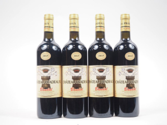 Vente aux enchères 4 BOUTEILLES CHÂTEAU PRADEAUX BANDOL - 2015