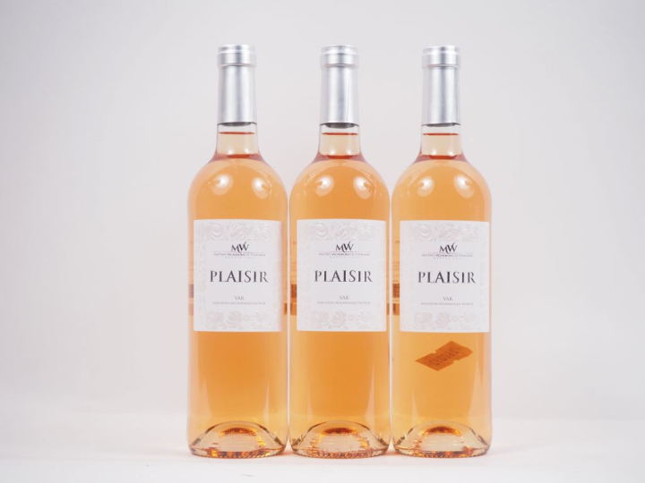 3 BOUTEILLES ROSÉ VAR "PLAISIR" MAÎTRES VIGNERONS DE VIBAUDAN - 2024