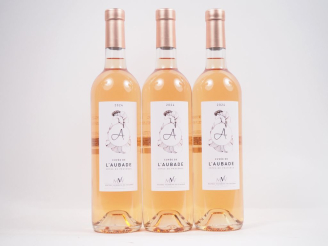 Vente aux enchères 3 BOUTEILLES ROSÉ CÔTES DE PROVENCE "CUVÉE DE L'AUBADE" MAÎTRES VIGNER