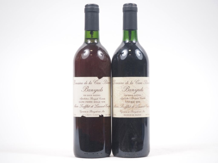 2 BOUTEILLES BANYULS DOMAINE DE LA CASA BLANCA : 1 "CUVÉE PIERRE BAILL