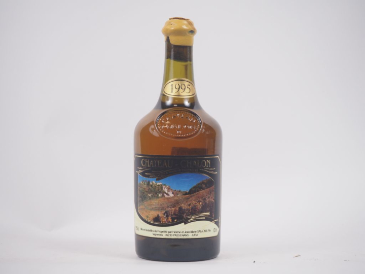 1 BOUTEILLE CHÂTEAU CHALON - 1995 - CAPS CIRE LÉGER ABIMÉE 