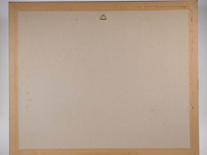 Yves BRAYER. "Le port". Lithographie en couleur signée en bas à droite