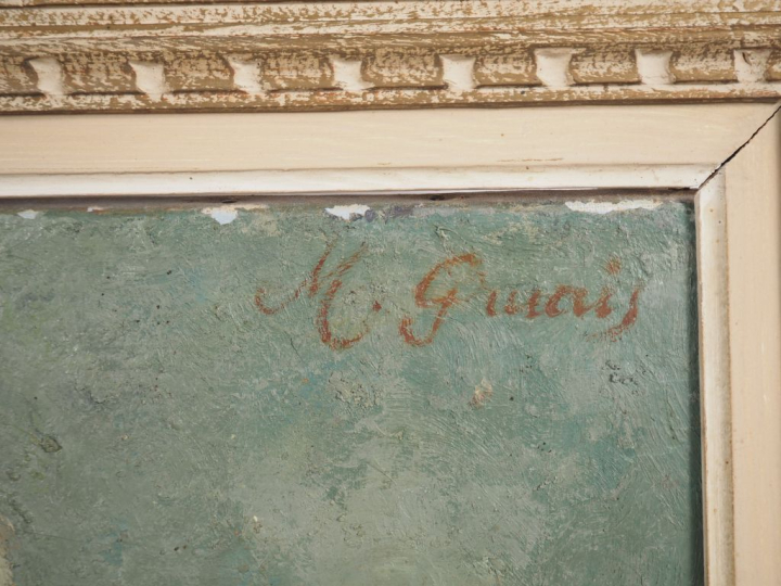 M. GRUAIS. 'Nature morte'. Huile sur toile, signée en haut à droite. 4