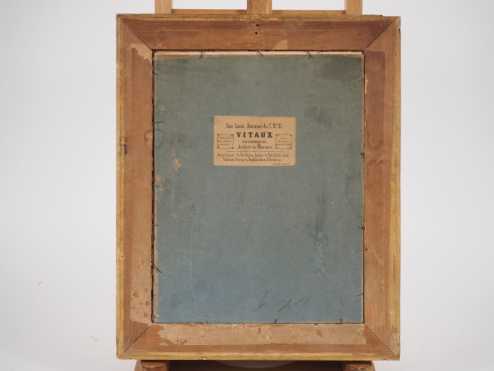 Jules BOILLY.  (d'après ?) "portrait de jeune fille" Dessin portant un