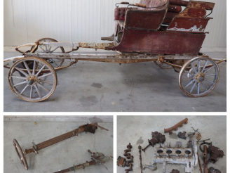 Vente aux enchères Base et pièces d'automobile début Xxème à restaurer. Vente sur désigna