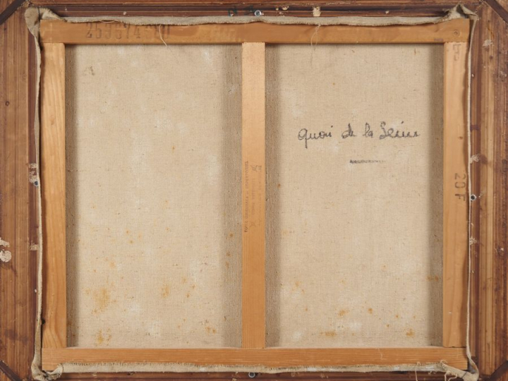 Krikor BEDIKIAN.  "Paris, quais de Seine"  Huile sur toile, signée en 