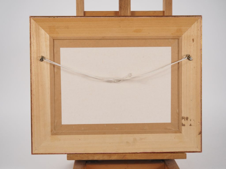 CAPUTO.  "Paysage" Huile sur carton, signée en bas à gauche  Dim. À vu