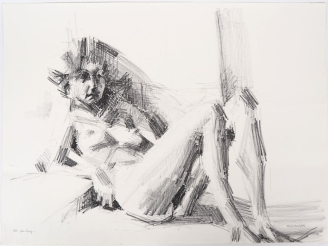 Vente aux enchères Gérard FROMANGER.  "Portrait de femme". Epreuve d'artiste signée en ba