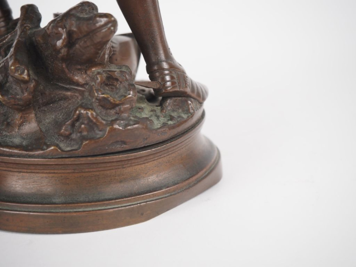 A. GAUDEZ.  "Jeanne d'Arc portant l'Etendard, Jésus et mon Roi" Sculpt