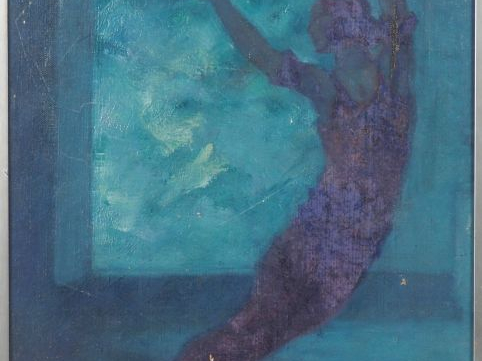 Attribué à Valentine GROSS-HUGO (1887-1968). "Nijinsky dans le Spectre