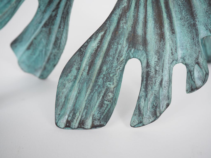 Bernard JOBIN.  "Parcours d'éternité"  Sculpture en bronze à patine ve