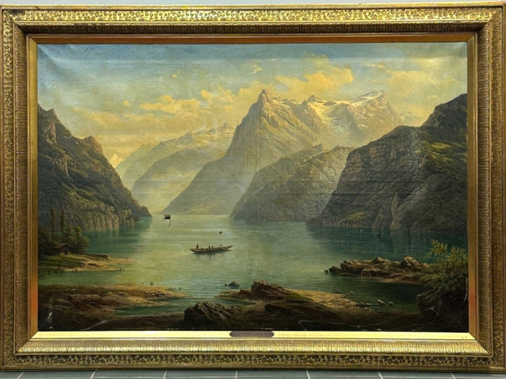 Jean François Xavier ROFFIAEN "Lac des quatre cantons suisse" Grande h