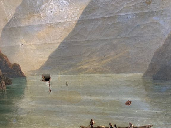 Jean François Xavier ROFFIAEN "Lac des quatre cantons suisse" Grande h