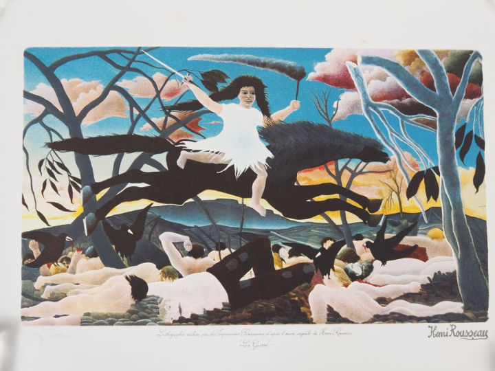 Henri ROUSSEAU (d'après). 4 lithographies modernes, signées et numérot